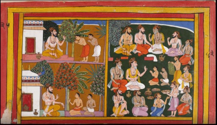 mewar ramayana bk 1 folio 43 v © Trustees, Chhatrapati Shivaji Maharaj Vastu Sangrahalaya (formerly Prince of Wales Museum of Western India), Mumbai, India British Library